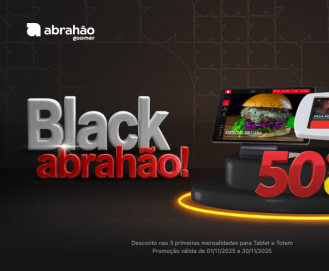 Cardápio Digital pela metade do preço na Black da Abrahão